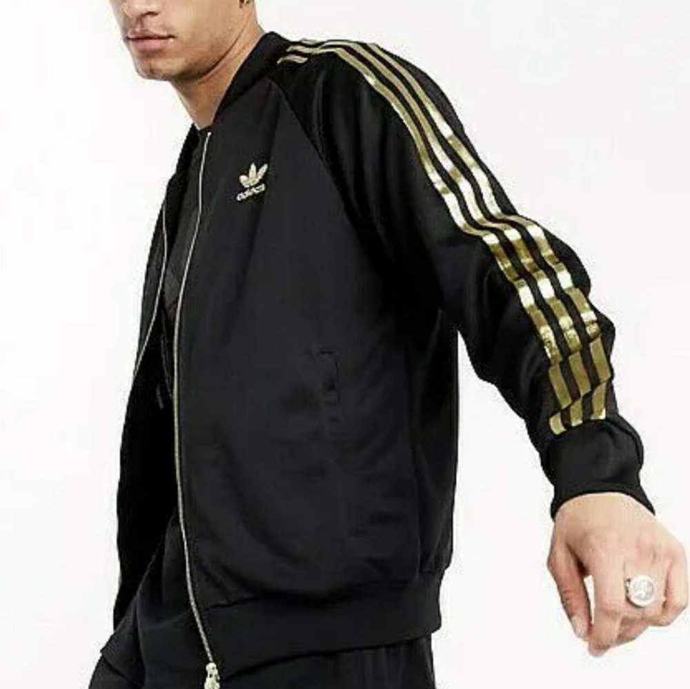 ISO ADIDAS ORGINALS SUPERSTAR 24K GOLD JACKET AND PANTS FOR MEN!